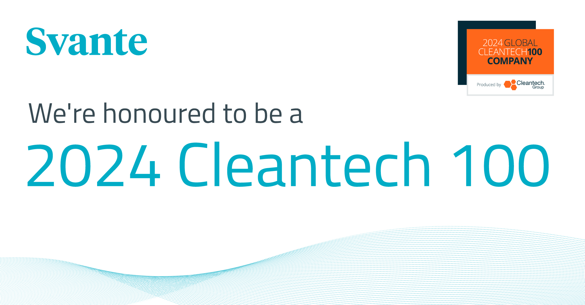 Carbon Capture & Removal Solutions Provider, Svante, Named on the 2024 Global Cleantech 100 Svante